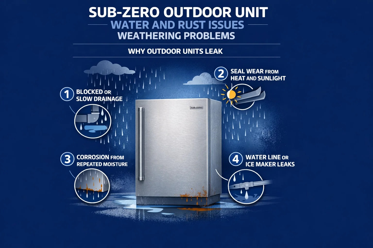 Water and Rust issues affecting Sub-Zero Units