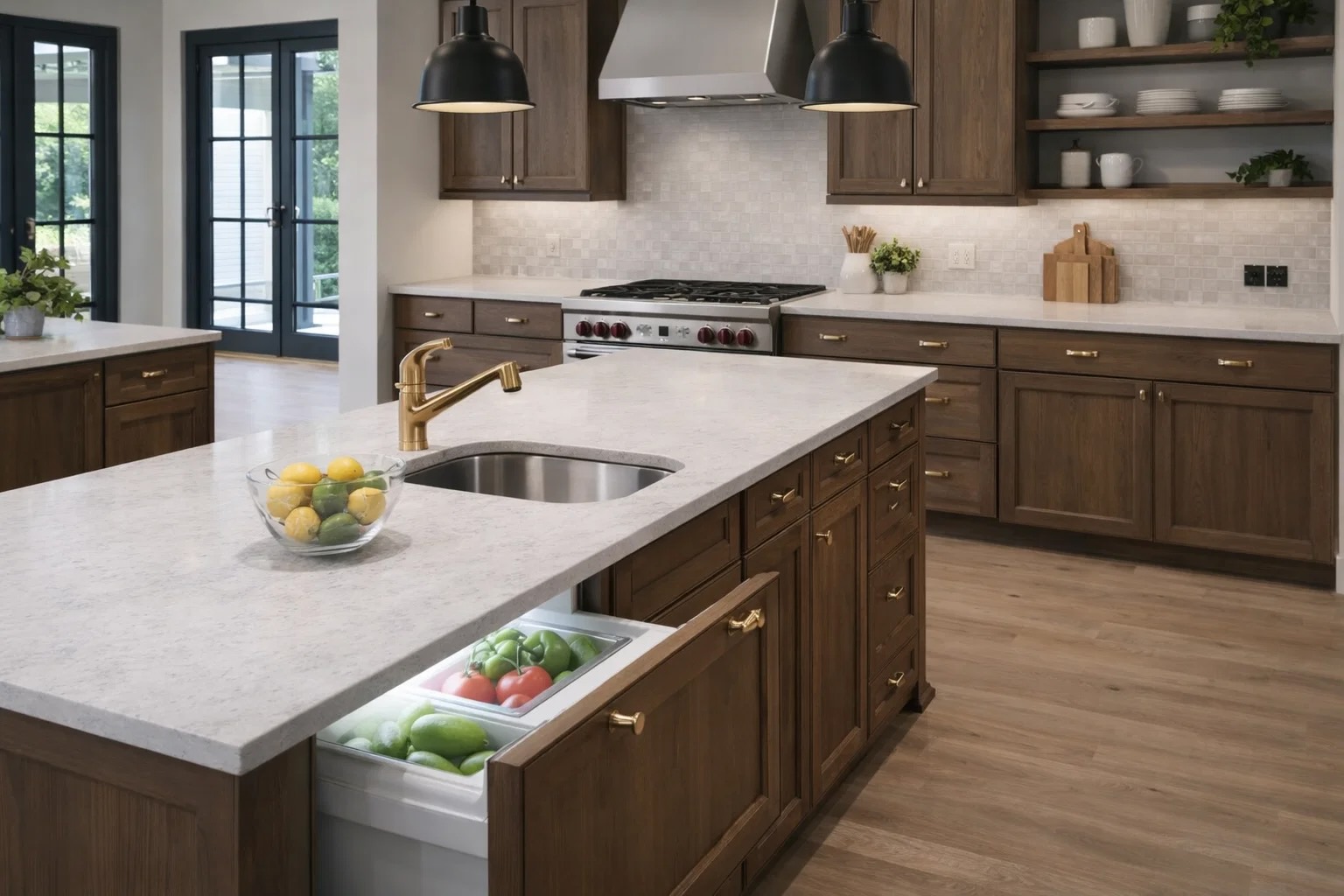 Sub-Zero 700BC undercounter drawer fridge open showing perfect cooling