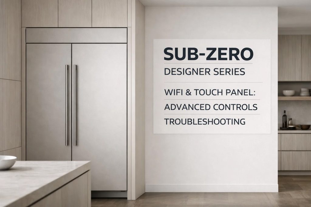 Sub Zero Digital Designer Series WiFi & Digital Panel Problems in Sub-Zero Refrigerators ...